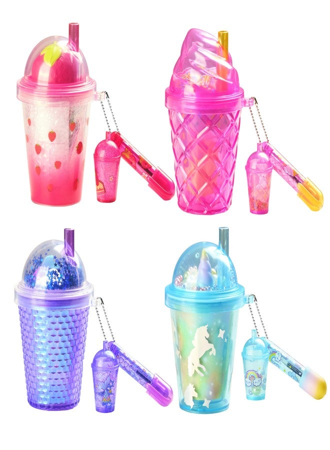REAL LITTLES Cute Cups, Full of Tiny Surprises, Reveal 4 Cute Tiny Stationery Surprises That Really Work Plus 1 Cute Mini Cup Charm, 4 Cute Cups to Collect - Styles May Vary - Image 1